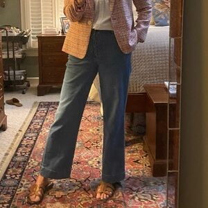 Talbots Classic Blue Jeans with Button Detail